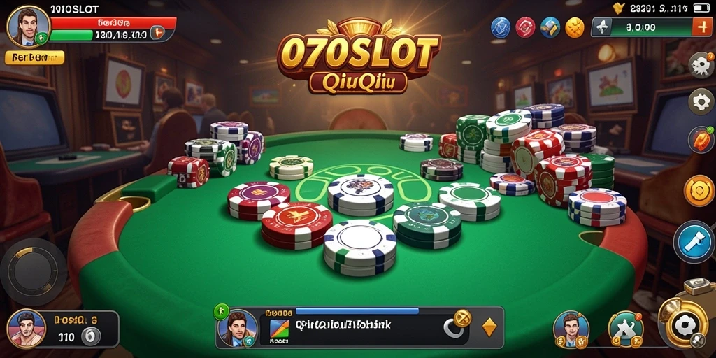 Tampilan gameplay seru dari permainan QiuQiu 070SLOT.