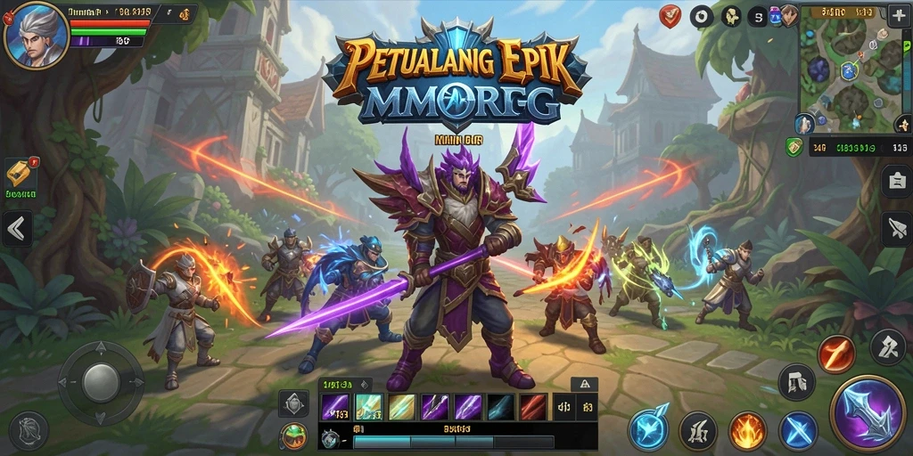 Gameplay seru di dunia MMORPG yang luas dan kaya.