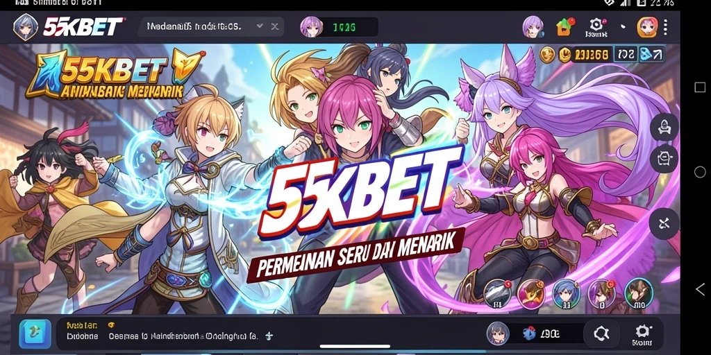 Tampilan gameplay yang menampilkan karakter Anime beraksi.