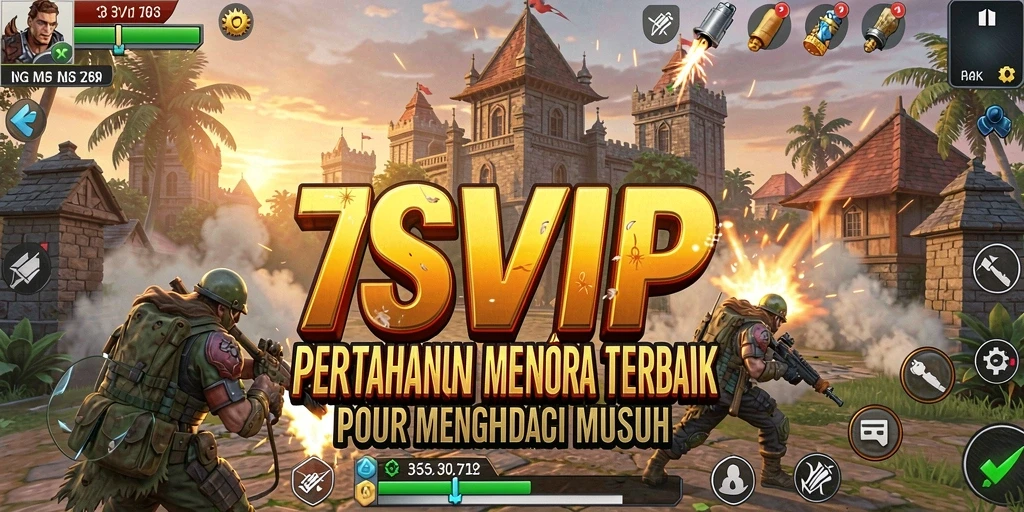 Tampilan gameplay <strong>7SVIP</strong> yang seru dalam Tower Defense.