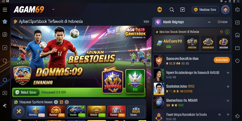 Tampilan gameplay menarik dari aplikasi Sportsbook AGAM69.