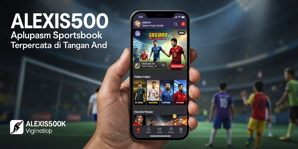 Tampilan antarmuka ALEXIS500 saat bermain taruhan olahraga secara langsung.