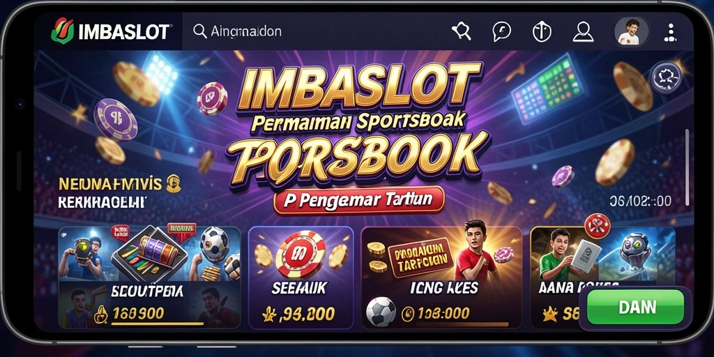 Screenshot utama IMBASLOT menampilkan antarmuka taruhan yang menarik.