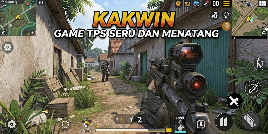 Screenshot KAKWIN menampilkan aksi seru dalam pertempuran TPS yang mendebarkan.