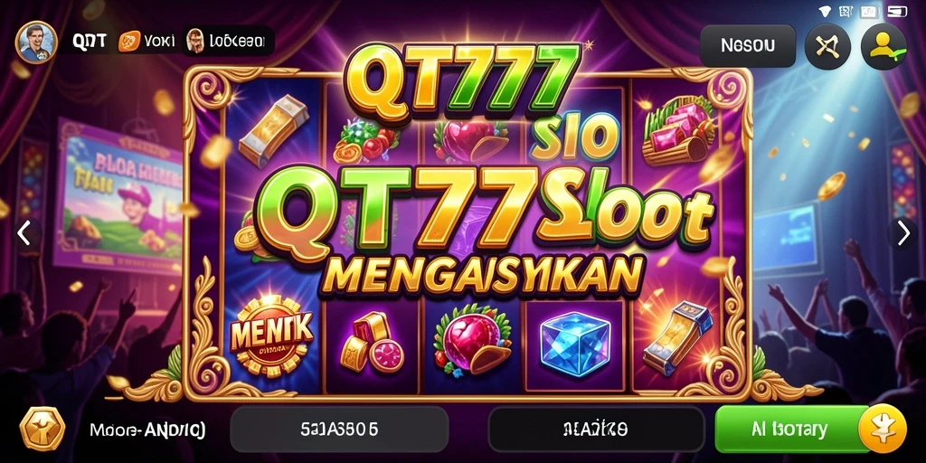 Tampilan gameplay QT777 yang seru dan penuh warna.