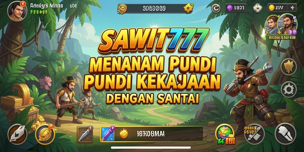 Tampilan gameplay SAWIT777 yang menawan dan penuh warna.
