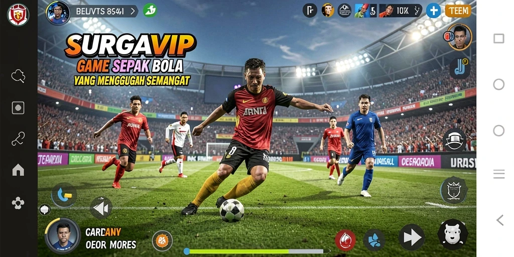 Tampilan gameplay SURGAVIP yang intens dan mendebarkan.